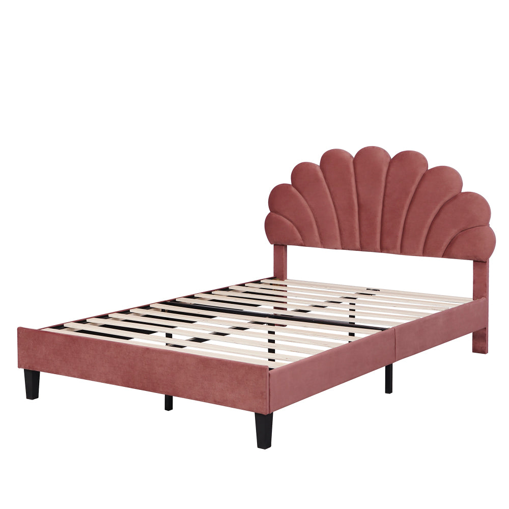 Velvet Platform Bed