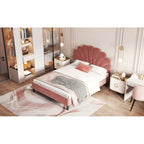 Velvet Platform Bed