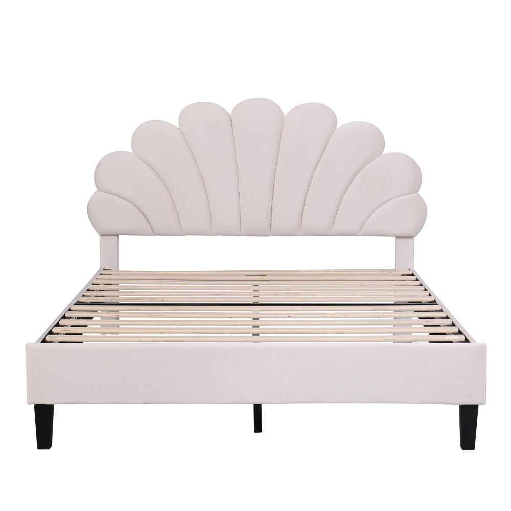 Velvet Platform Bed