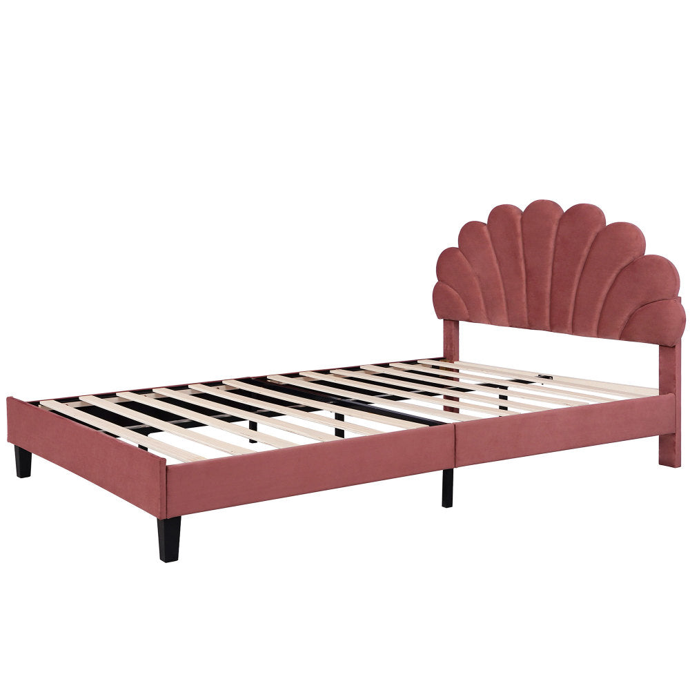 Velvet Platform Bed