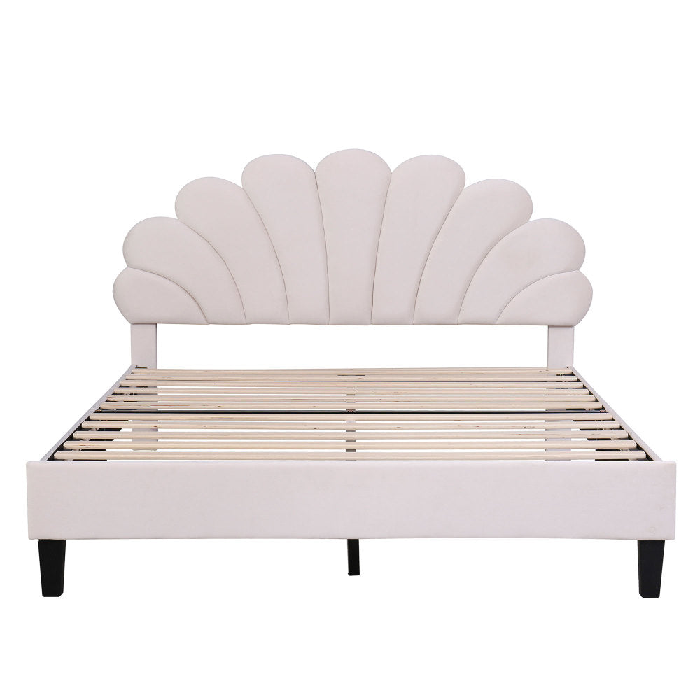 Velvet Platform Bed