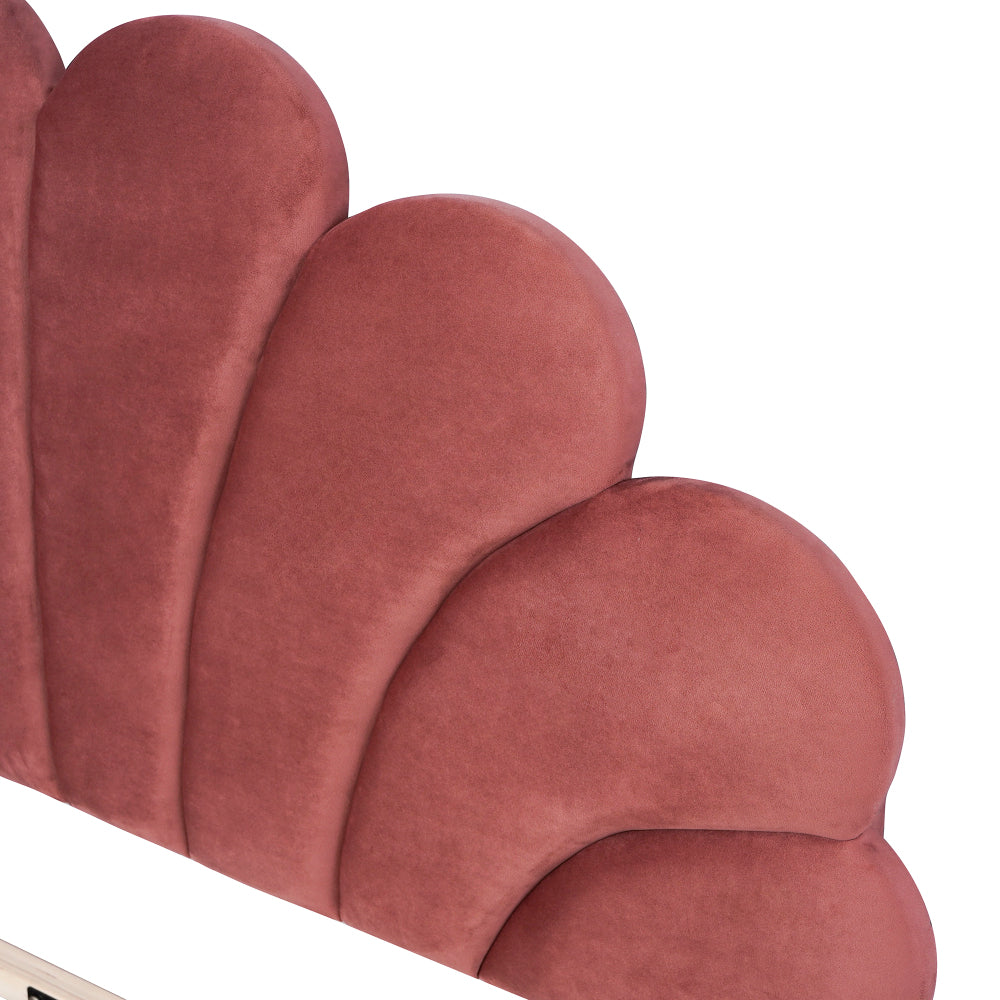 Velvet Platform Bed