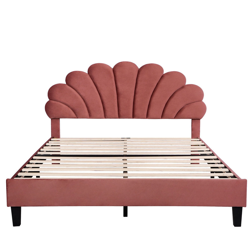 Velvet Platform Bed