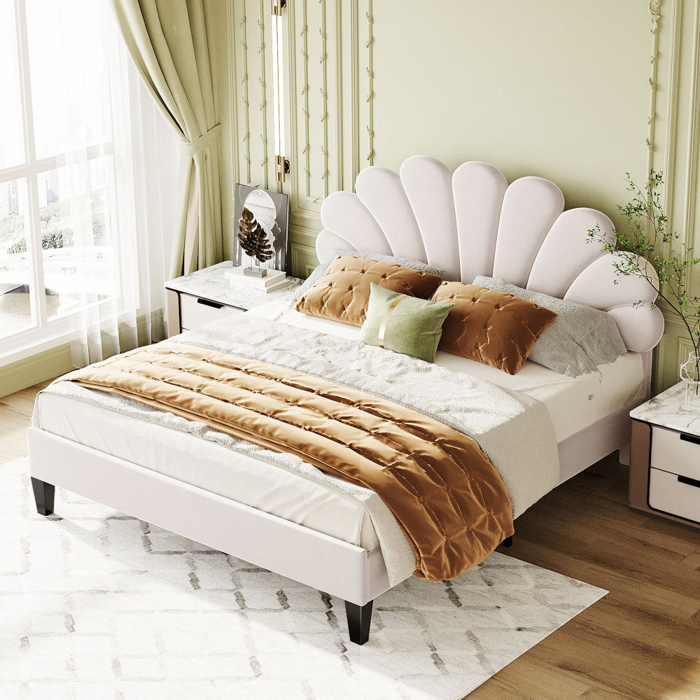 Velvet Platform Bed