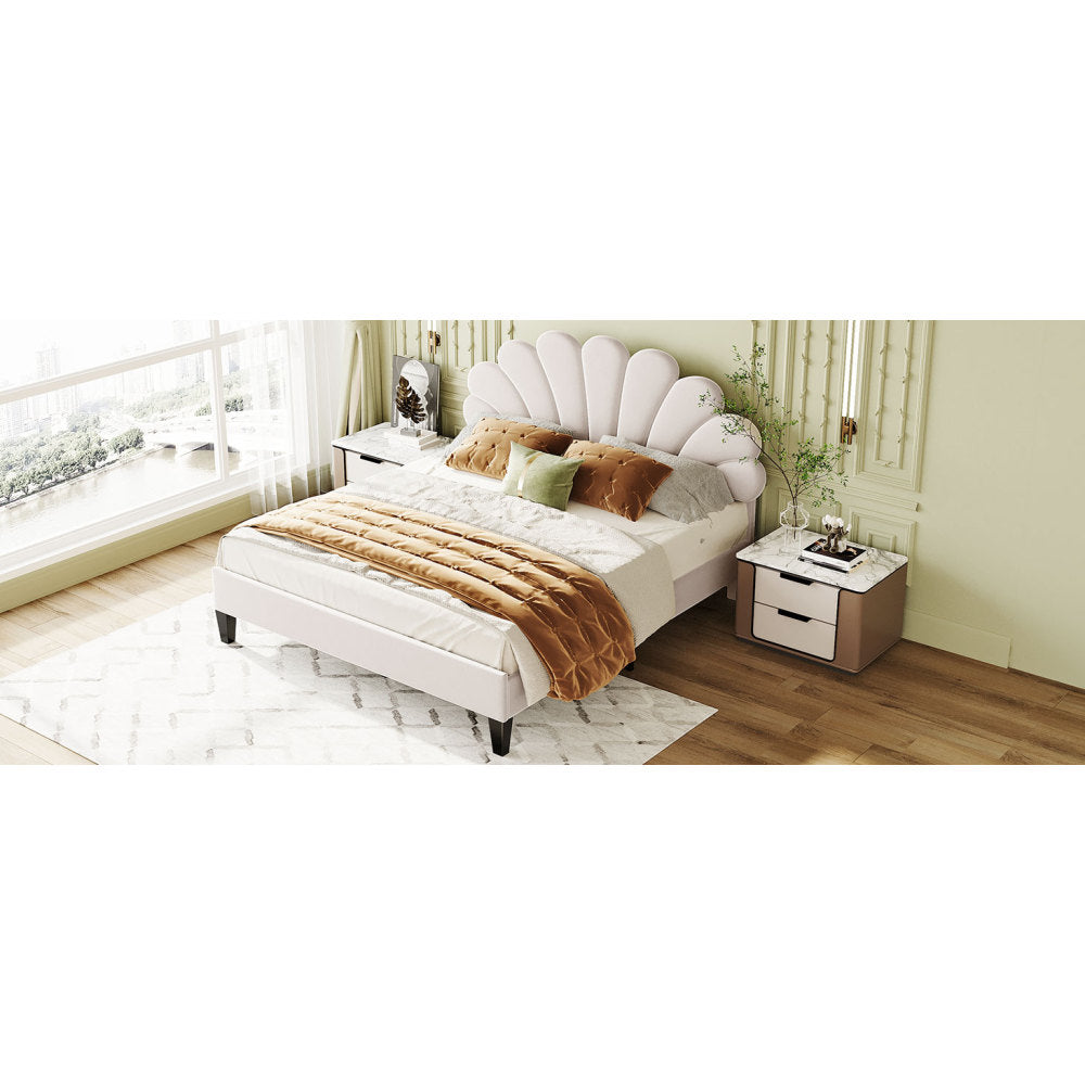 Velvet Platform Bed