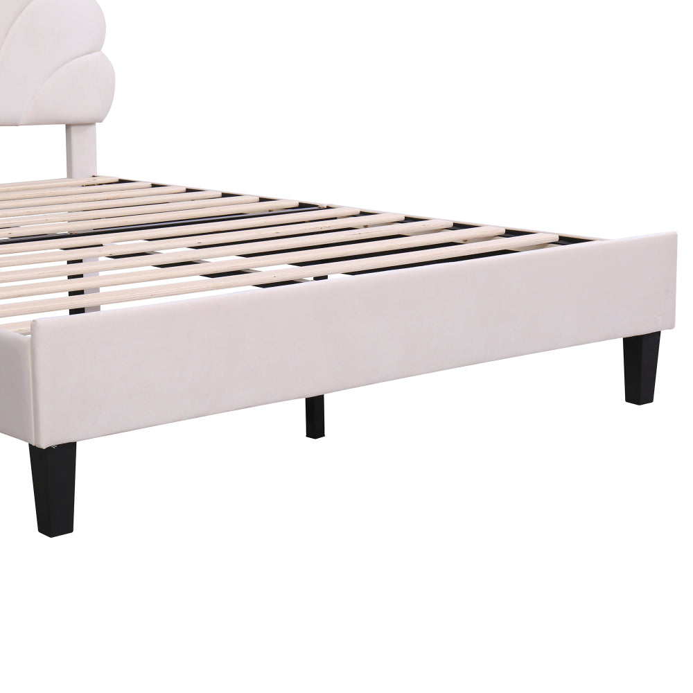 Velvet Platform Bed
