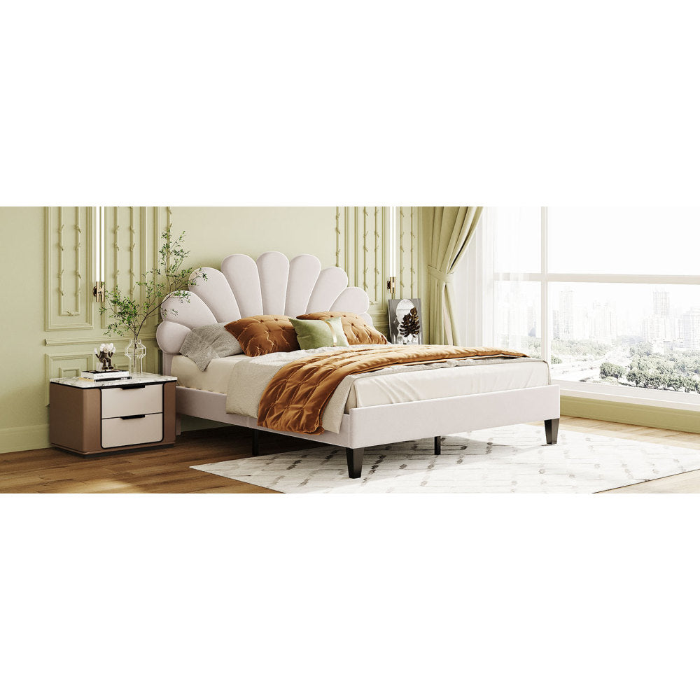 Velvet Platform Bed