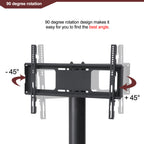 35.4 inch Black Multi-function TV Stand Height