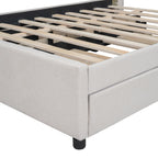Upholstered Platform Bed with 2 Storage Drawers