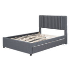 Upholstered Platform Bed with 2 Storage Drawers