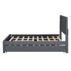 Upholstered Platform Bed with 2 Storage Drawers