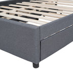 Upholstered Platform Bed with 2 Storage Drawers