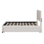 Upholstered Platform Bed with 2 Storage Drawers