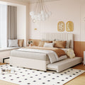Upholstered Platform Bed with 2 Storage Drawers