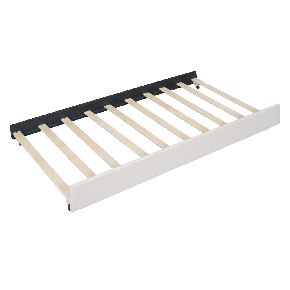Upholstered Platform Bed with 2 Storage Drawers