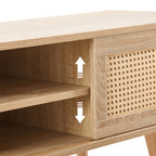 55.12" Rattan TV cabinet