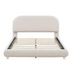 Teddy Fleece Upholstered Platform Bed