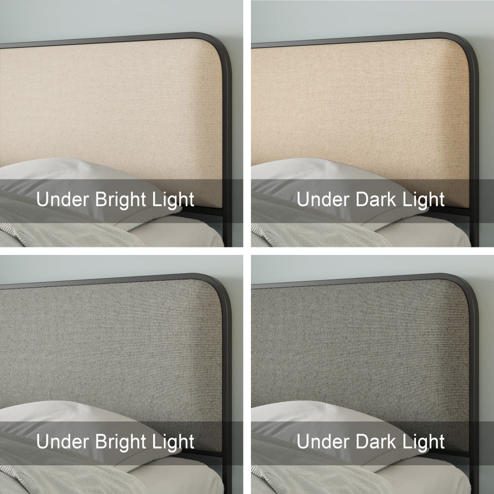 Upholstered Platform Bed with 4 Storage Drawers