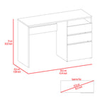 Louisiana Writing Computer Desk with 3 Storage