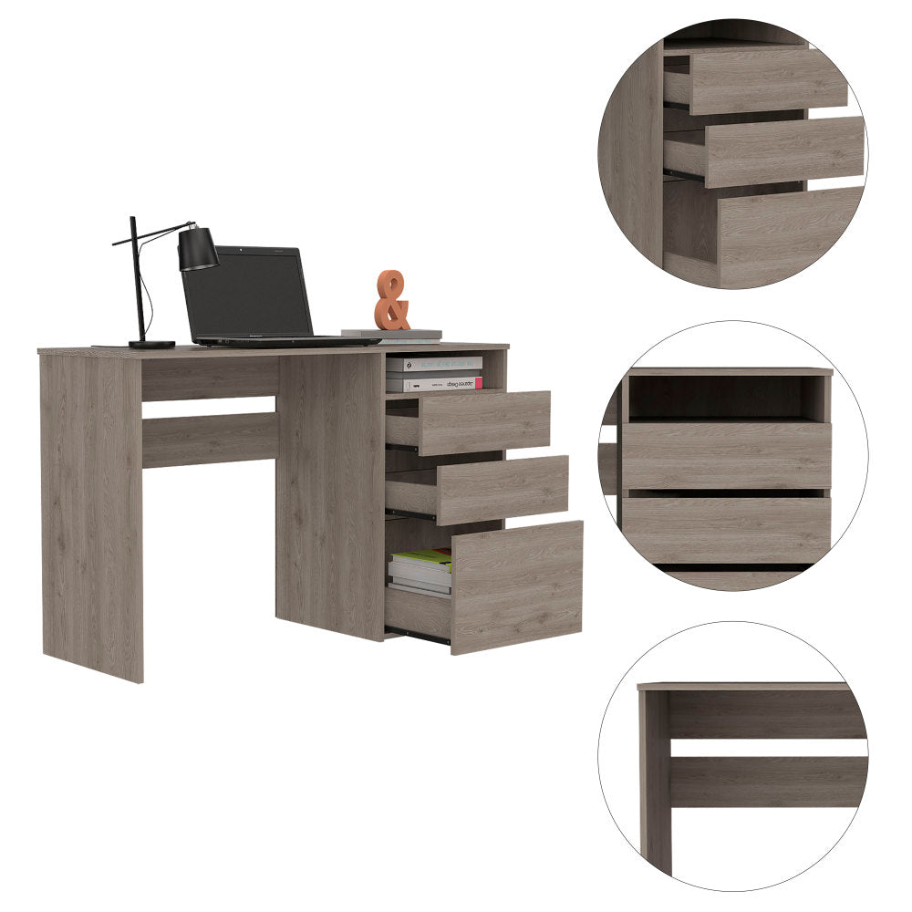 Louisiana Writing Computer Desk with 3 Storage