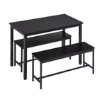 43.3" Industrial Dining Table Set for 4