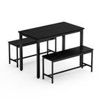 43.3" Industrial Dining Table Set for 4