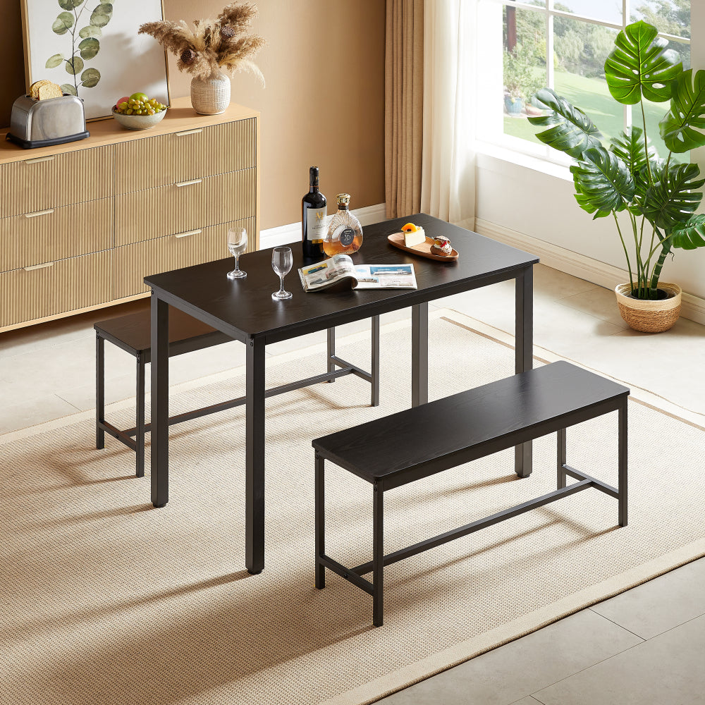 43.3" Industrial Dining Table Set for 4