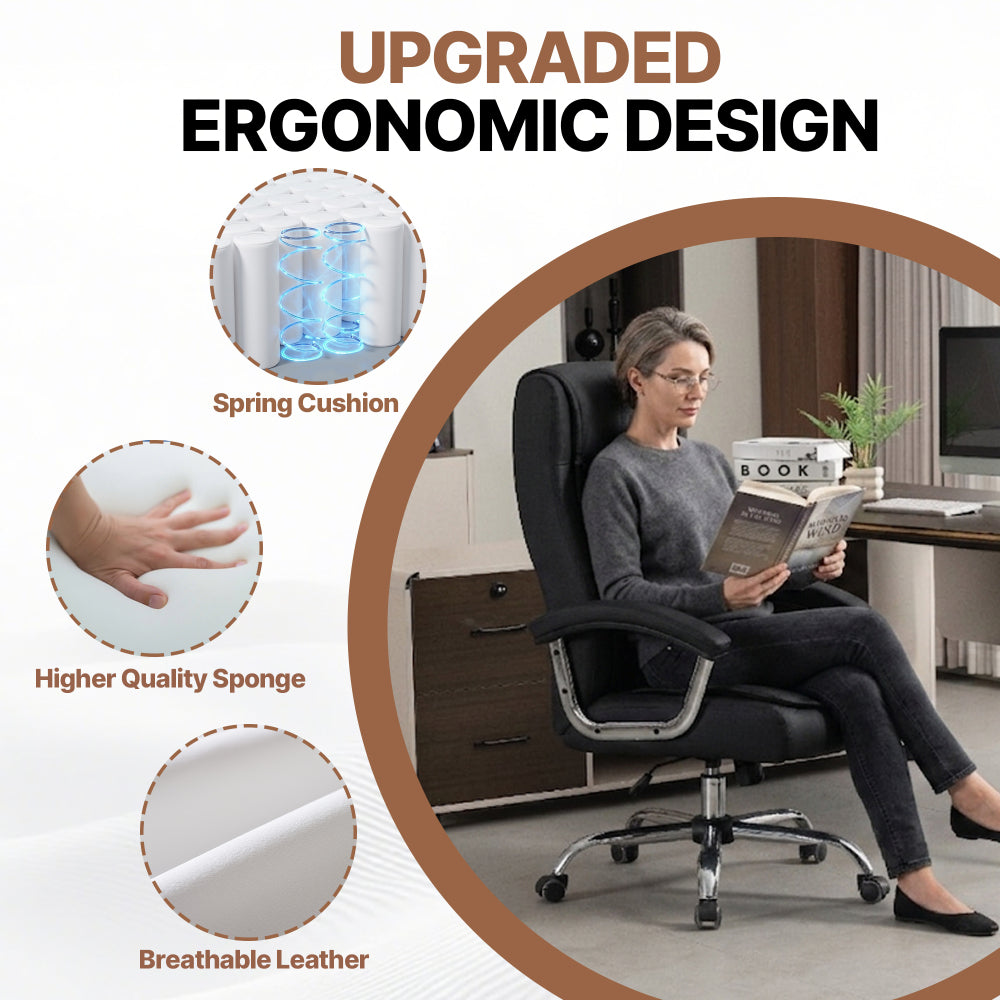 Executive High-Back PU Leather Office Chair