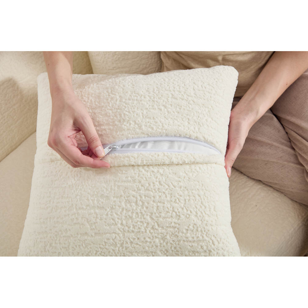 110" Curved Boneless Sectional Sofa 4-Seat
