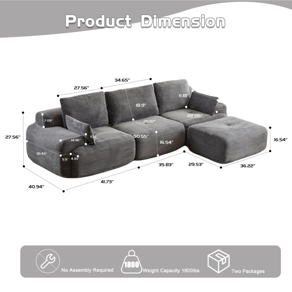 Modern Memory Foam Cloud Sofa