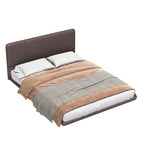 Floating PU Leather Platform Bed
