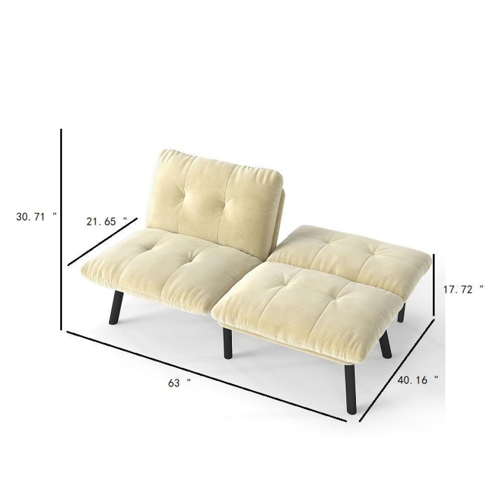 63" Convertible Folding Sofa Bed