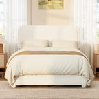 Boucle Platform Bed