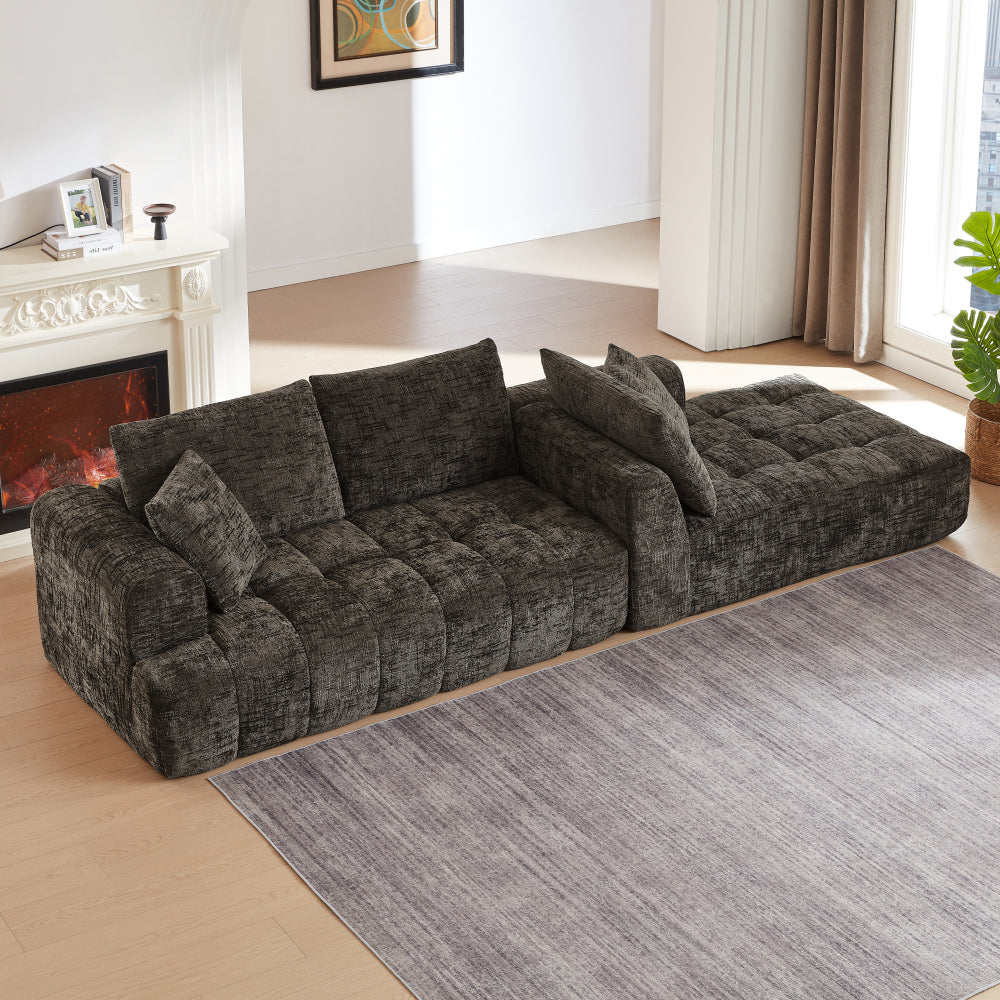 Chenille L-Shape Luxury Sectional Oversized Sofa