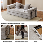 3-Seat Convertible Floor Sofa Bed