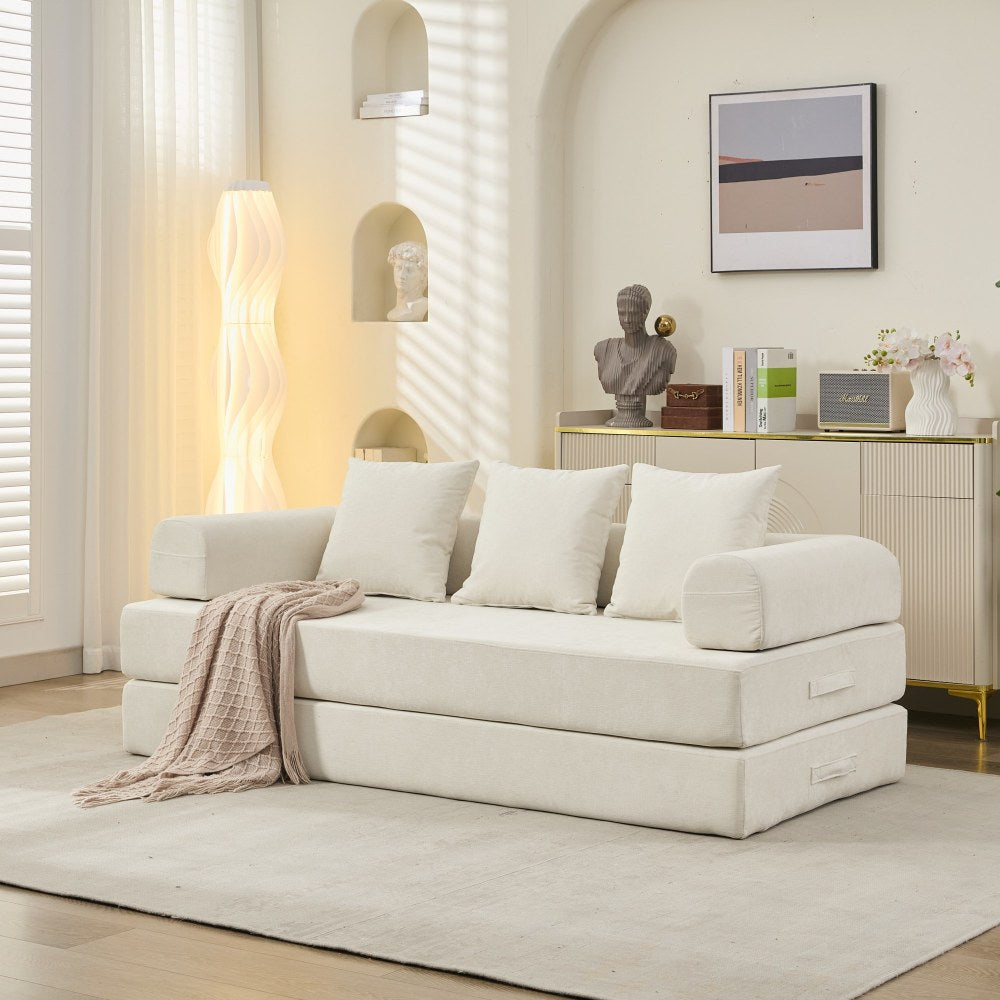 78.8" Convertible Folding Floor Sofa Bed