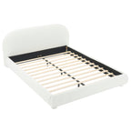 Boucle Upholstered Platform Bed