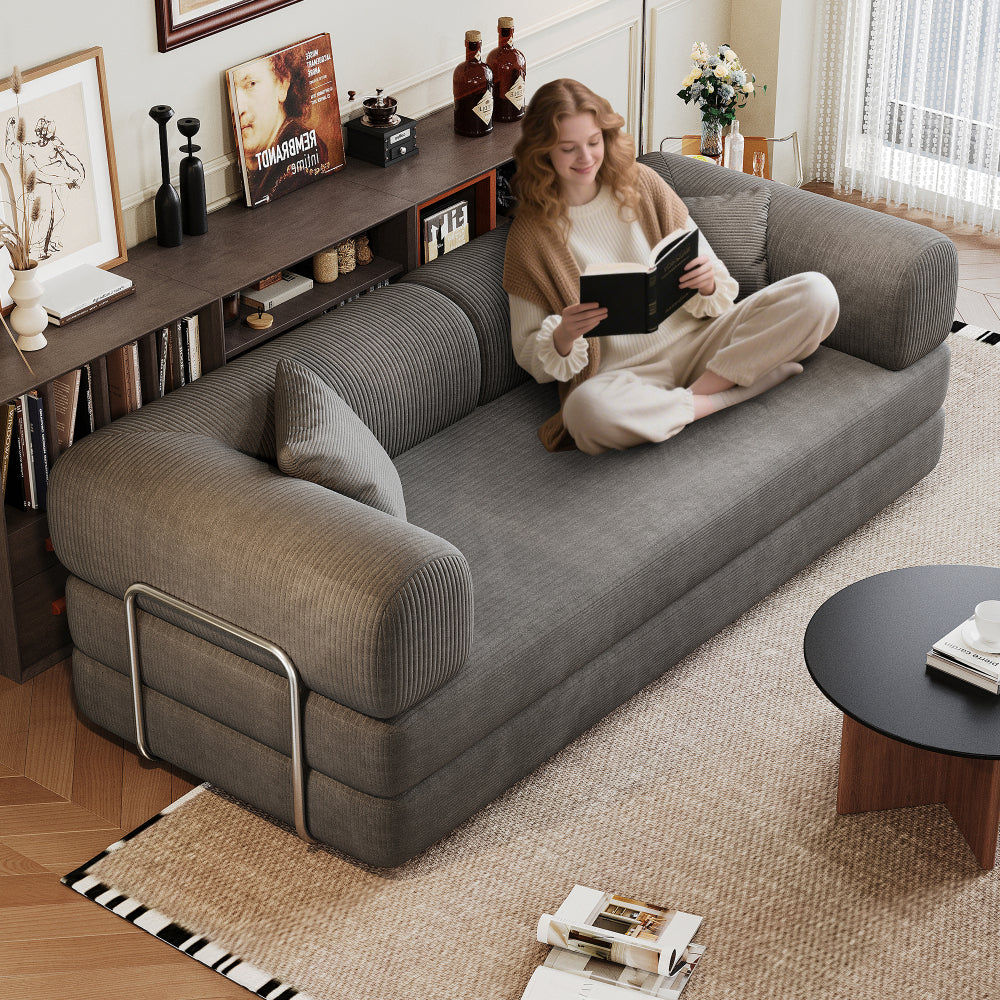 78.8" Convertible Floor Sofa Bed