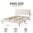 Teddy Bear Plush Platform Bed