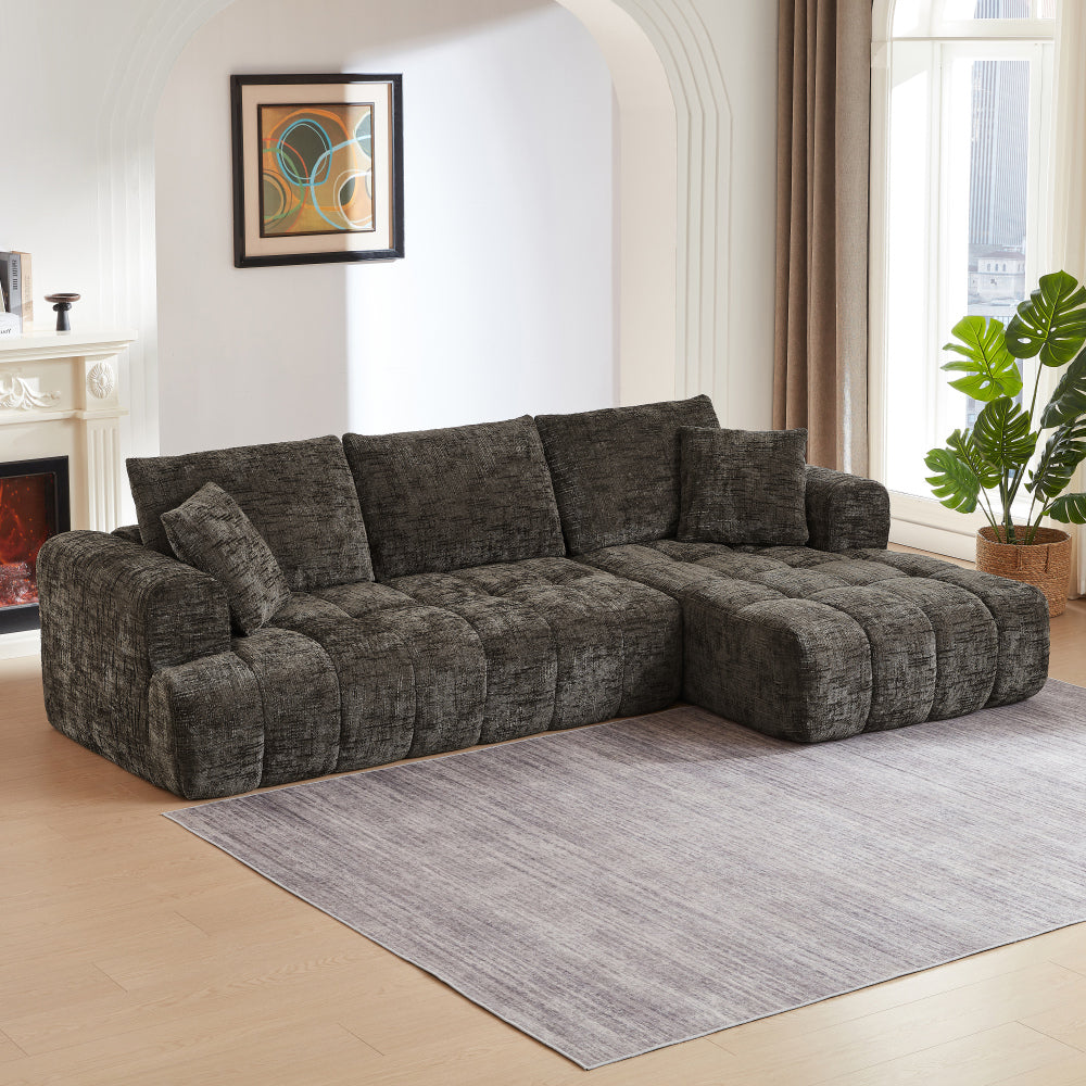 Chenille L-Shape Luxury Sectional Oversized Sofa