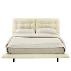 PU Leather Floating Platform Bed