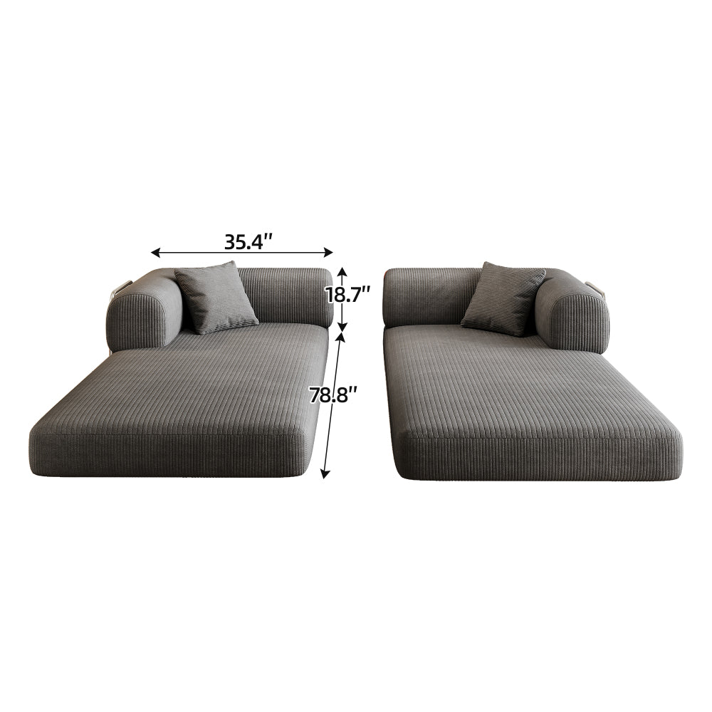 78.8" Convertible Floor Sofa Bed