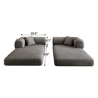 78.8" Convertible Floor Sofa Bed