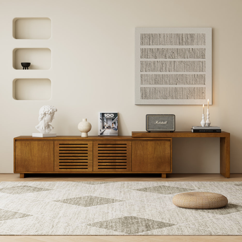 63" Mid-Century Modern Extendable TV Stand