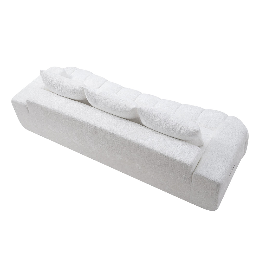 100" Extra Large Curved Front Sofa