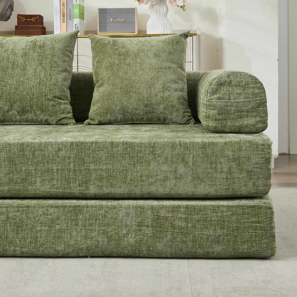 78.8" Convertible Folding Floor Sofa Bed