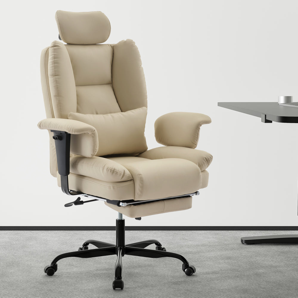 Ergonomic High-Back PU Leather Office Chair