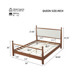 Solid Poplar & Plywood Platform Bed