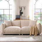 87.4" Sherpa Cloud 3-Seater Loveseat Sofa