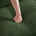 2-Seat Modular Teddy Fabric Cloud Sofa